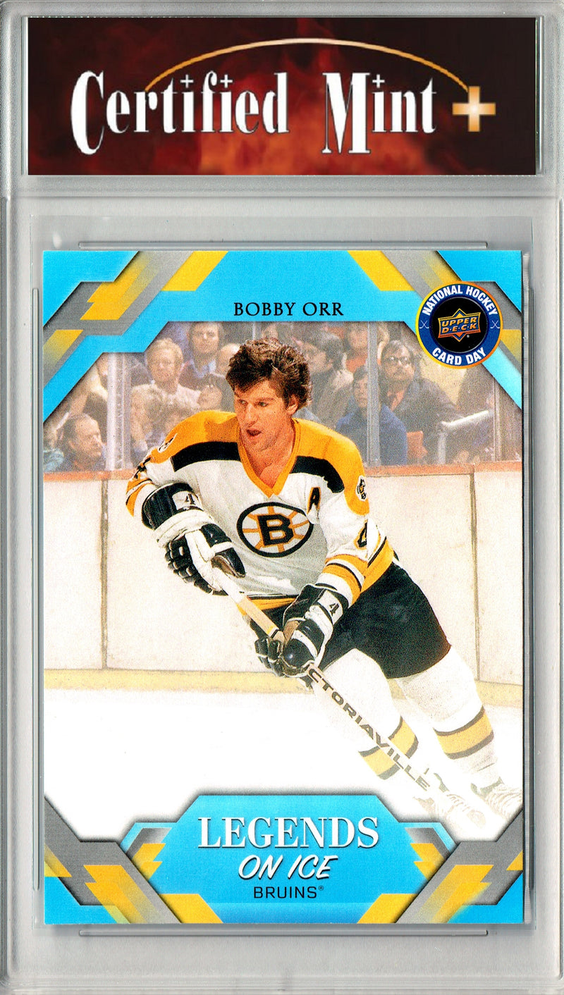 Bobby Orr Trading Card 2026 Upper Deck #NHCD-23 National Hockey Card Day, Certified Mint+ Condition, Boston Bruins Hockey