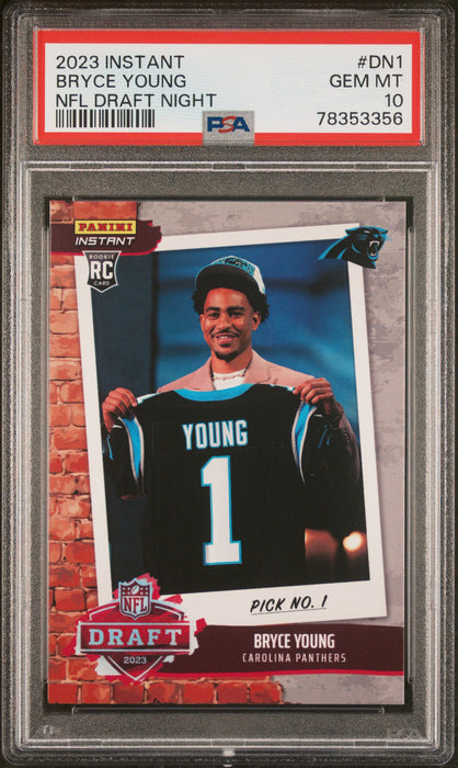 PSA 10 GEM-MT Bryce Young 2023 Panini Instant #DN1 Rookie Card