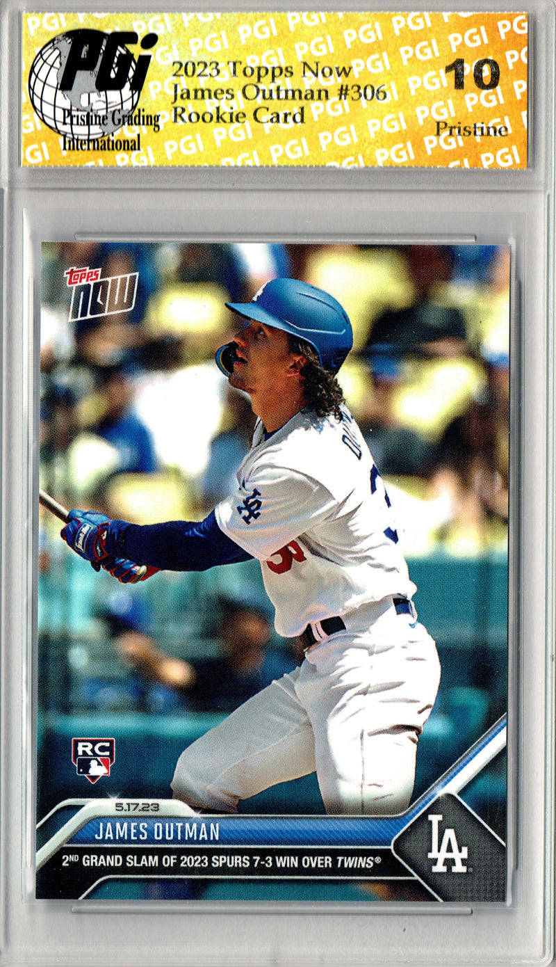 James Outman 2023 Topps Now #306 PRISTINE Rookie Card PGI 10