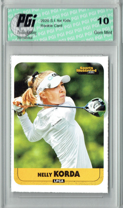 Nelly Korda 2020 S.I. for Kids #929 Golf LPGA Rookie Card PGI 10