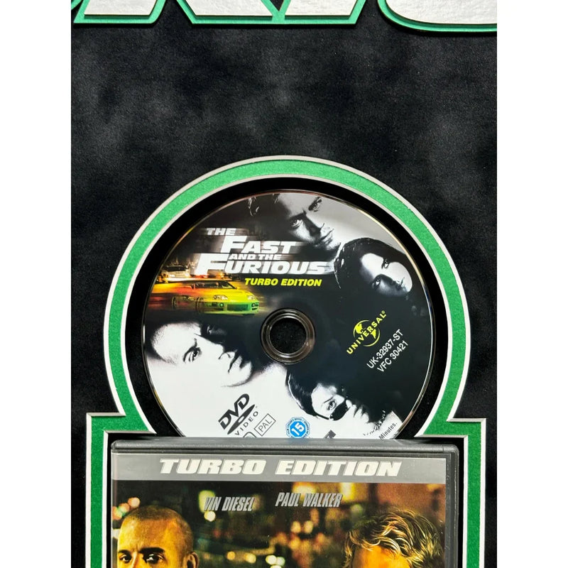 Paul Walker Autographed Fast & the Furious Dvd Framed Collage JSA COA Signed Photo