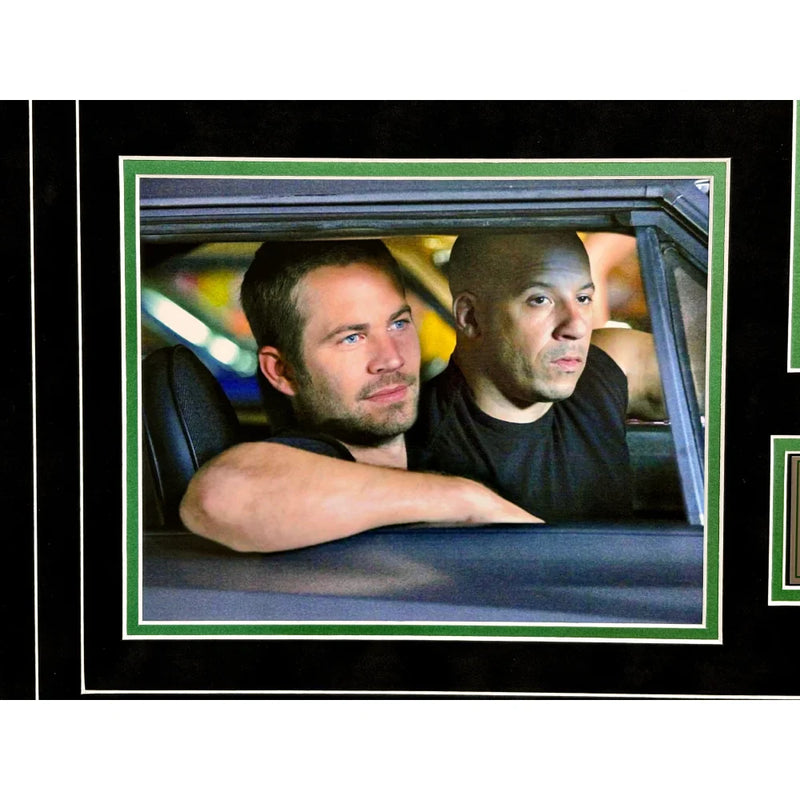 Paul Walker Autographed Fast & the Furious Dvd Framed Collage JSA COA Signed Photo