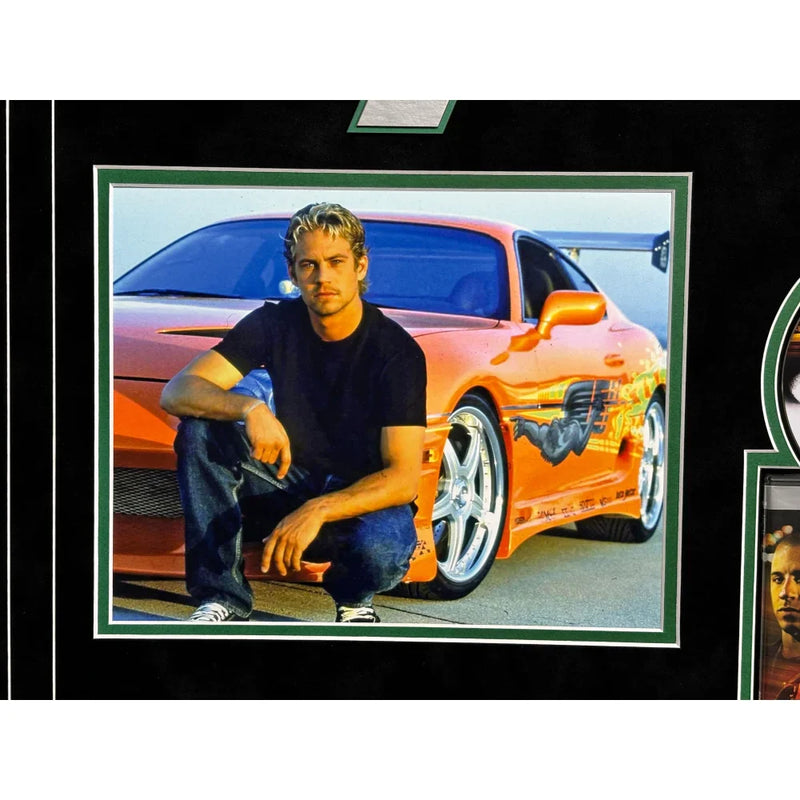 Paul Walker Autographed Fast & the Furious Dvd Framed Collage JSA COA Signed Photo