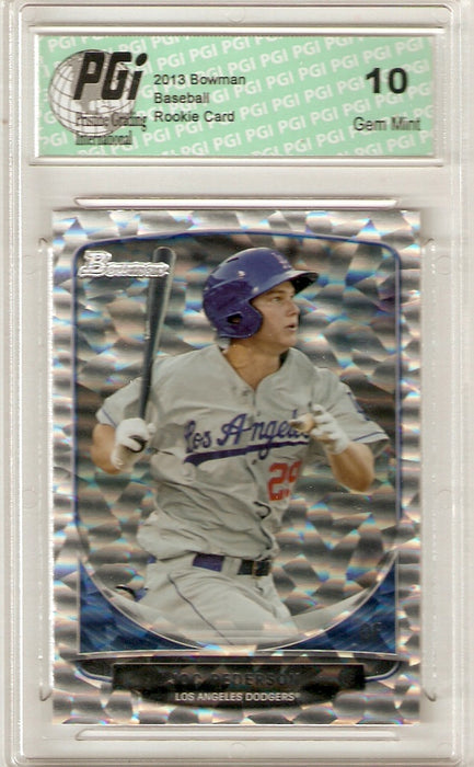 2013 Bowman Rookie Card Silver Ice SP #TP-13 Joc Pederson PGI 10