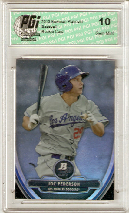 2013 Bowman Platinum Rookie Card ##BPP46 Joc Pederson PGI 10