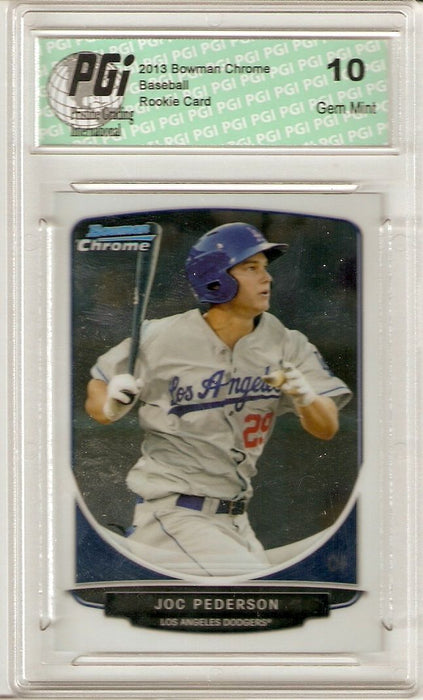 Joc Pederson 2013 Bowman Chrome #TP-13 Dodgers Rookie Card PGI 10