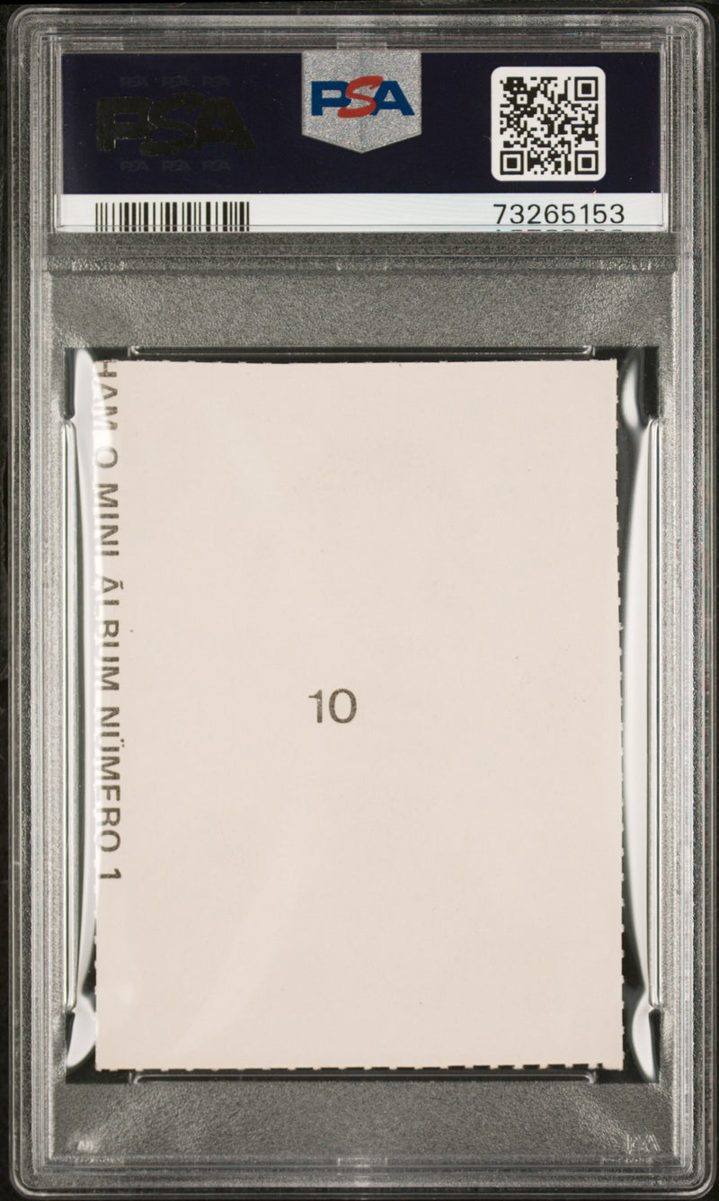 PSA 6 Pele 1974 Edicoes Cores Campeonato Mundial 1958 #10 Card 1958 Mini Album