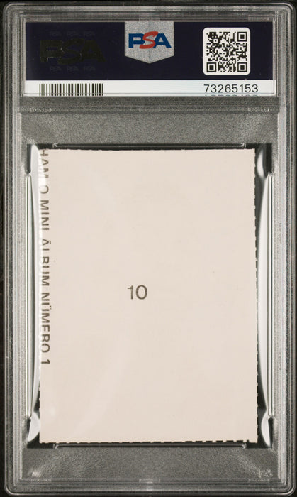 PSA 6 EX-MT Pele 1974 Edicoes Cores Campeonato Mundial 1958 #10 Rare Trading Card 1958 Mini Album