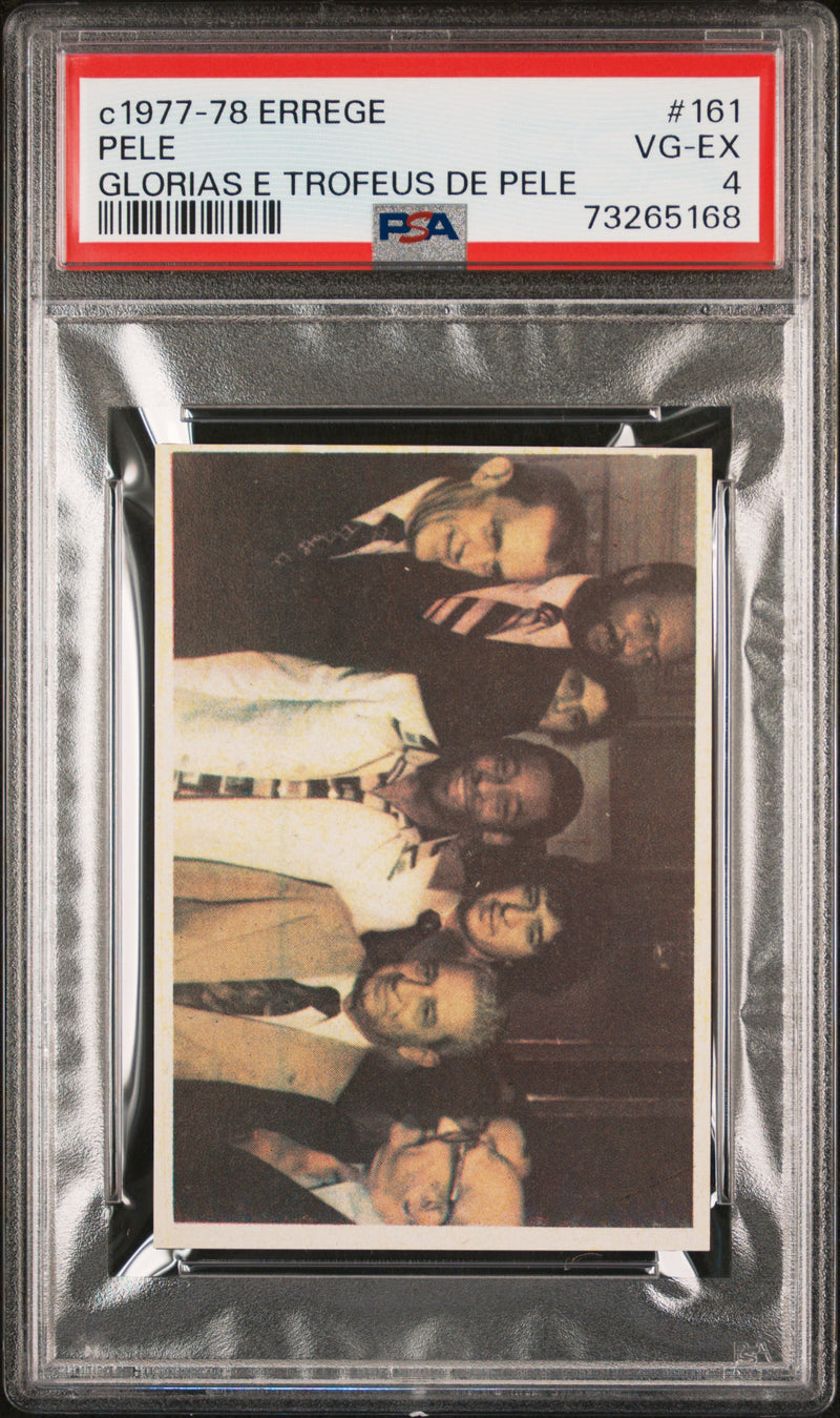 Pele 1977 PSA 4 Errege #161 Rare Trading Card Glorias e Trofeus de Pele