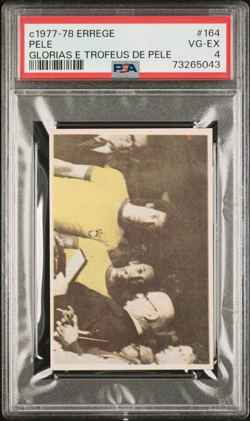 Pele 1977 PSA 4 Errege #164 Rare Trading Card Glorias e Trofeus de Pele