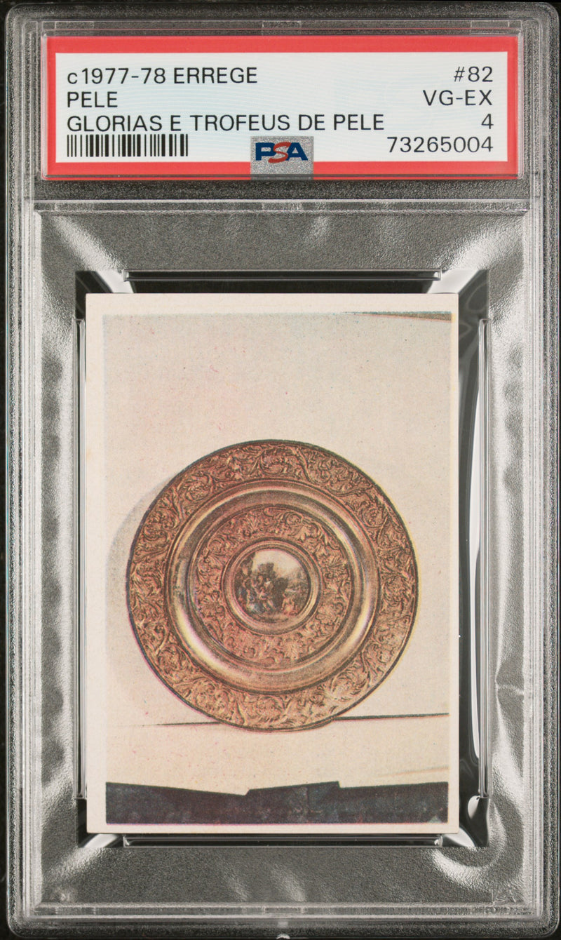 Pele 1977 PSA 4 Errege #82 Rare Trading Card Glorias e Trofeus de Pele