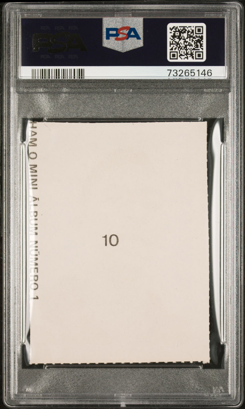 PSA 5 Pele 1974 Edicoes Cores Campeonato Mundial 1958 #10 Card 1958 Mini Album