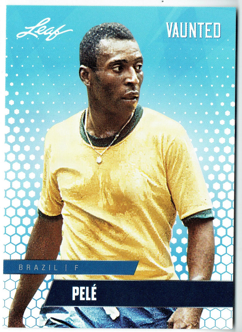 Mint Pele 2024 Leaf Vaunted #14V Debut Collection Rare Trading Card Brazil