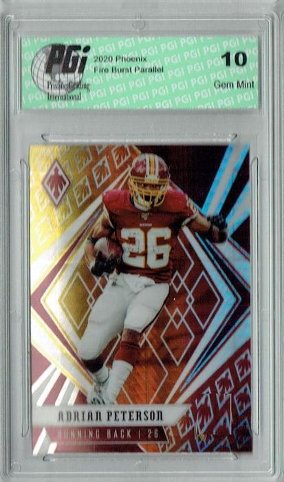 Adrian Peterson 2020 Phoenix #9 Fanatics Fire Burst Card PGI 10