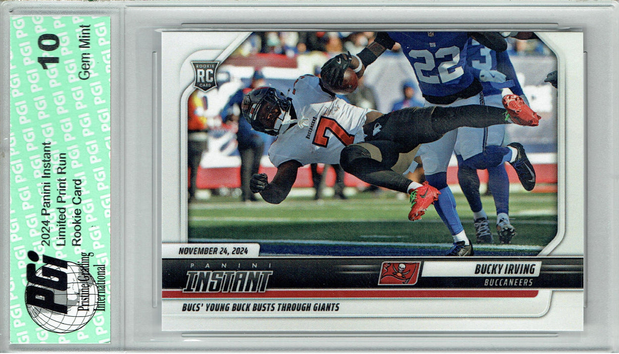 Bucky Irving 2024 Panini Instant #168 Only 156 Made Rookie Card PGI 10