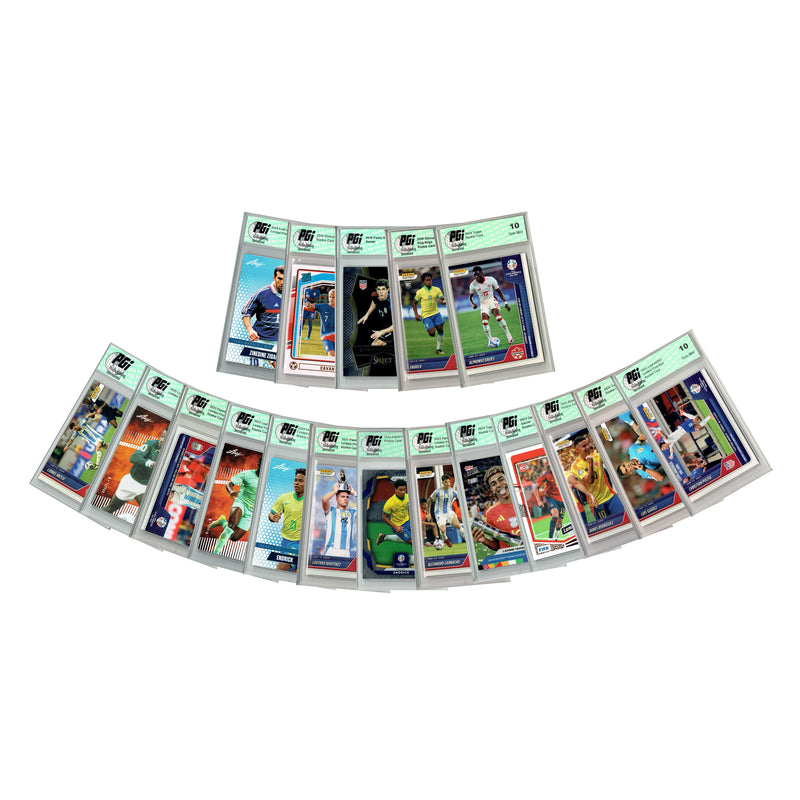 LOADED! Soccer National Colors Collector’s Box: 4 PGI 10 Rookie Cards & Rarities - Lamine Yamal, Pele, Cristiano Ronaldo, Lionel Messi, Christian Pulisic, Erling Haaland and more