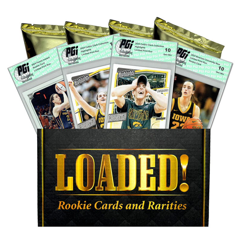 LOADED! PGI 10 Caitlin Clark Box: 4 Rookie and Limited Edition Cards Indiana/Iowa Basketball