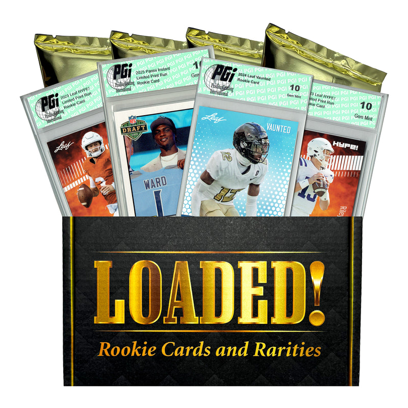 LOADED! PGI 10 2025 Football Draft Collector's Box: 4 Rookie Cards - Cam Ward, Ashton Jeanty, Travis Hunter, Tetaroia McMillan, Jayden Daniels & More