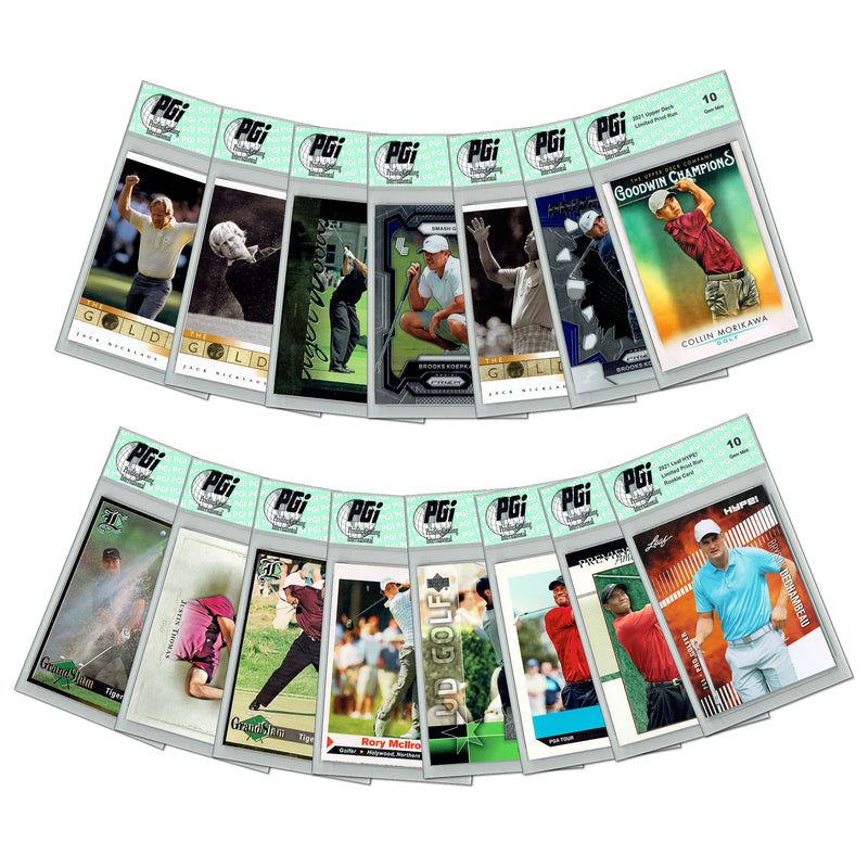 LOADED! PGI 10 Golf Collector's Box: 4 Rookie Cards - Tiger, Scheffler and more