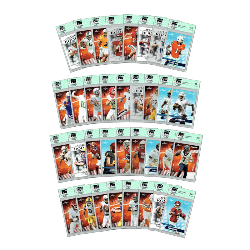 PGI 10 LOADED! LUX Football Limited Edition Collector's Box: 4 Leaf Rookie Cards & Rarities - Travis Hunter, Josh Allen, Cam Ward, Jayden Daniels, Bo Nix and more