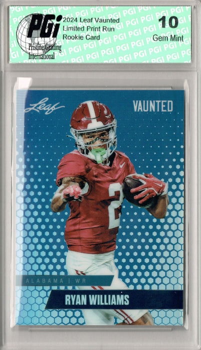 Ryan Wlliams 2024 Leaf Vaunted Metal #VM-15 Blue 20 Made Rookie Card PGI 10