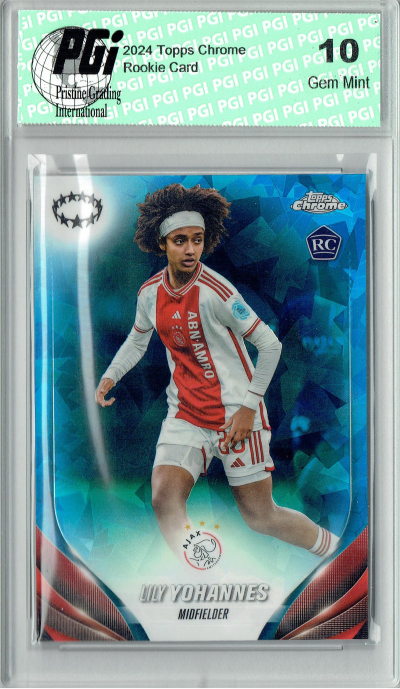 Lily Yohannes 2024 Topps Chrome #26 Sapphire Rookie Card PGI 10