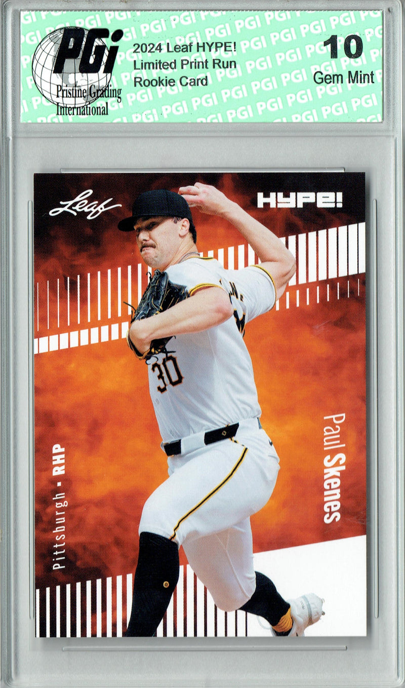 Paul Skenes 2024 Leaf Hype #151 Only 5000 Made Rookie Card PGI 10