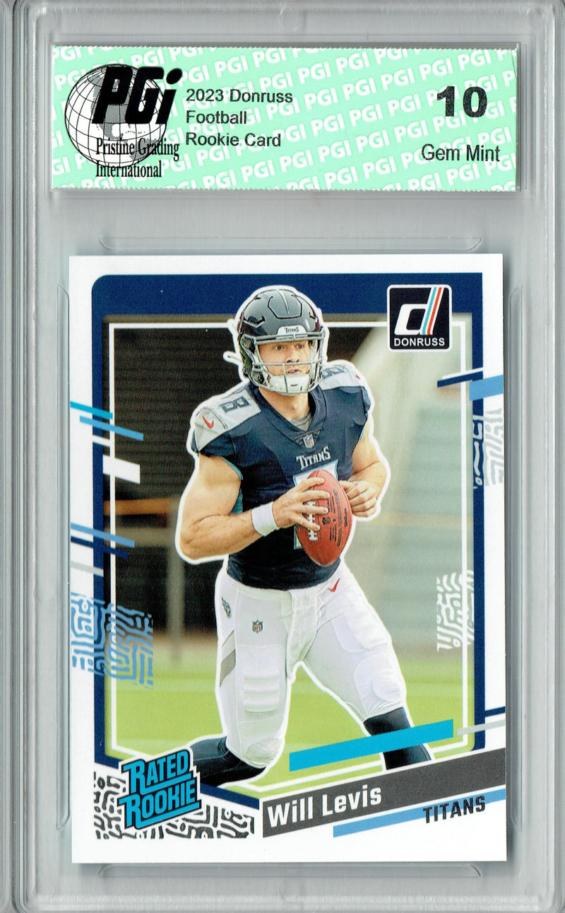 Will Levis 2023 Donruss Football #397 Rated Rookie Card PGI 10