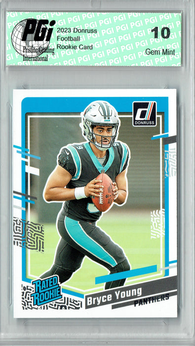 Bryce Young 2023 Donruss Football #311 Rated Rookie Card PGI 10