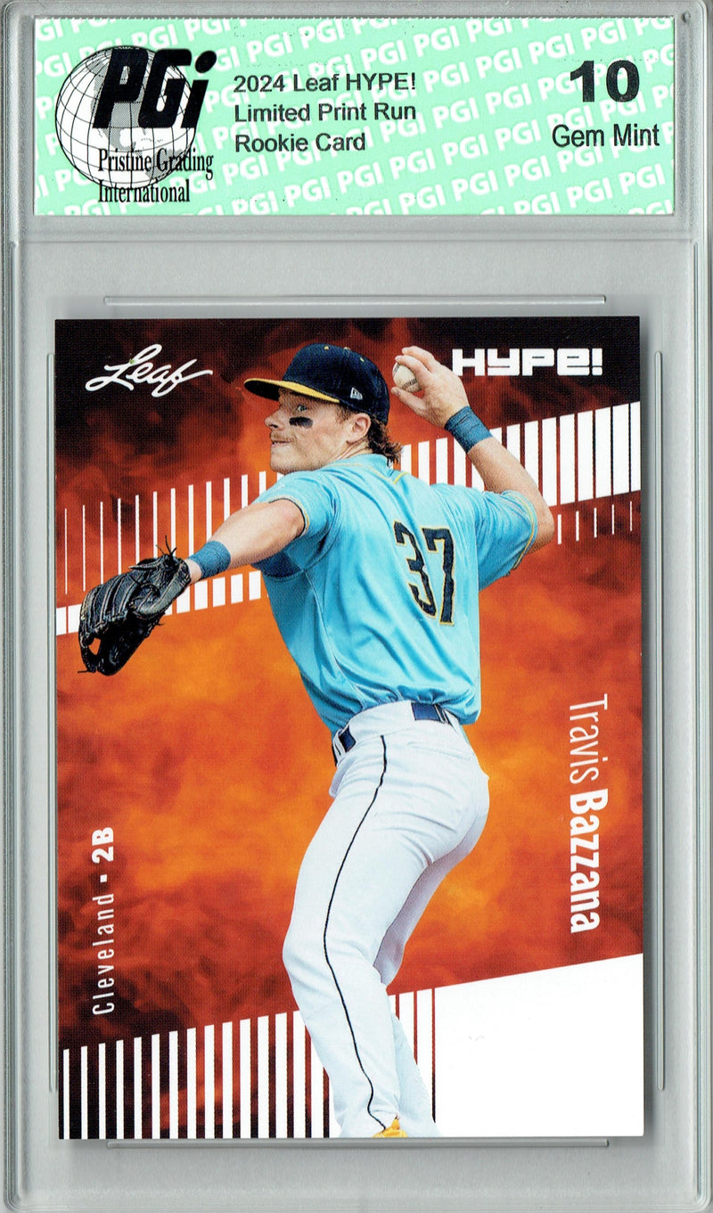 Travis Bazzana 2024 Leaf Hype #156A Only 5000 Made Rookie Card PGI 10