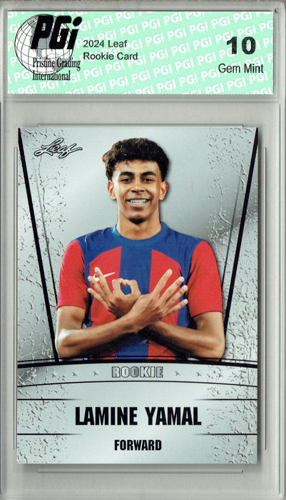 Lamine Yamal 2024 Leaf #RS08 Rookie Card PGI 10