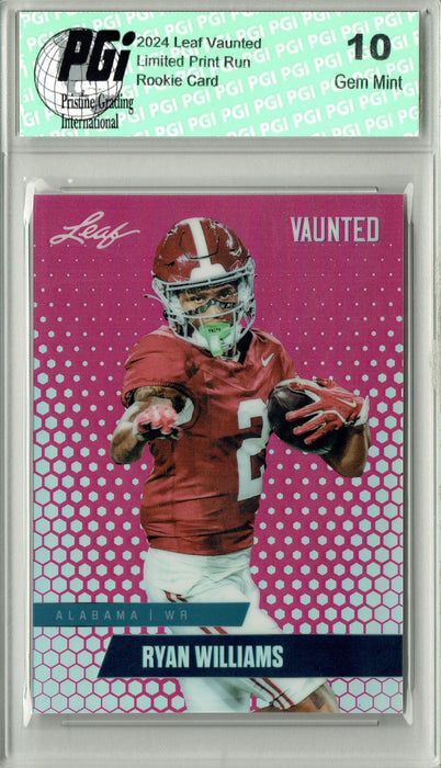 Ryan Wlliams 2024 Leaf Vaunted Metal #VM-15 Pink 10 Made Rookie Card PGI 10