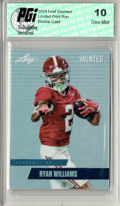 Ryan Wlliams 2024 Leaf Vaunted Metal #VM-15 Silver 25 Made Rookie Card PGI 10
