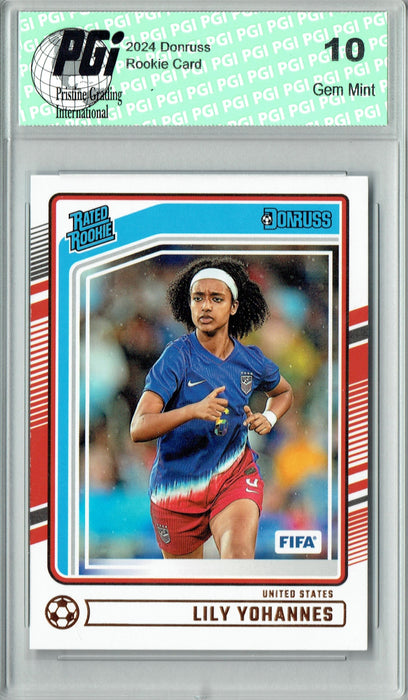 Lily Yohannes 2024 Donruss #183 Team USA Rookie Card PGI 10