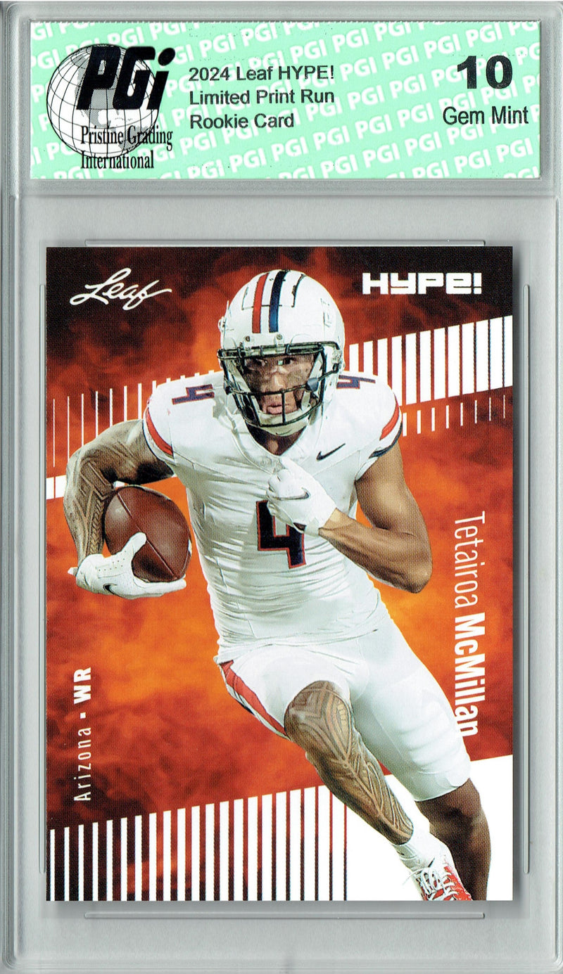 Tetairoa McMillan 2024 Leaf HYPE! #171 Only 5000 Made Rookie Card PGI 10