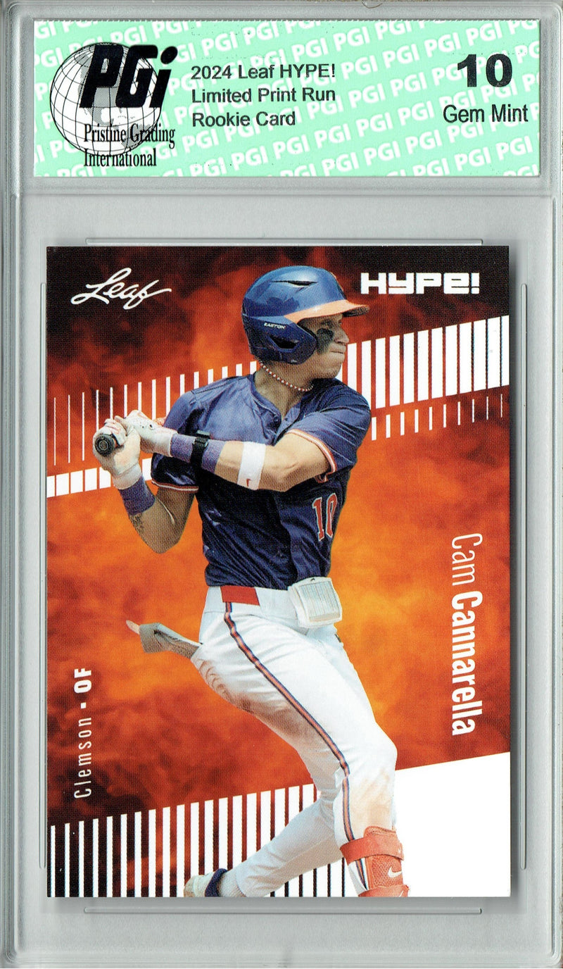 Cam Cannarella 2024 Leaf HYPE! #158 Only 5000 Made Rookie Card PGI 10