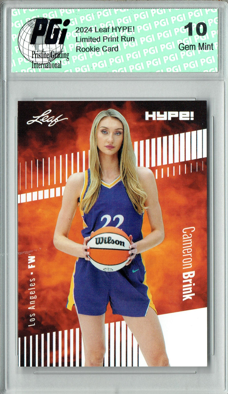 Cameron Brink 2024 Leaf HYPE! #159 Only 5000 Made Rookie Card PGI 10