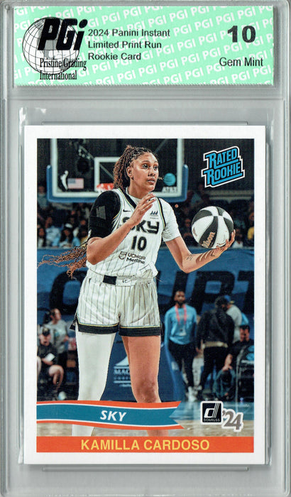 Kamilla Cardoso 2024 Panini Instant #RRR-6 Retro Rated Rookie Rookie Card PGI 10