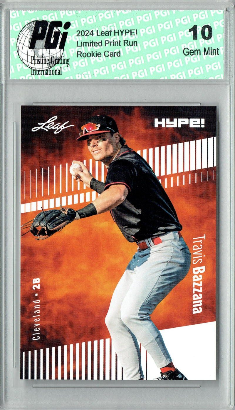 Travis Bazzana 2024 Leaf Hype #156 Only 5000 Made Rookie Card PGI 10