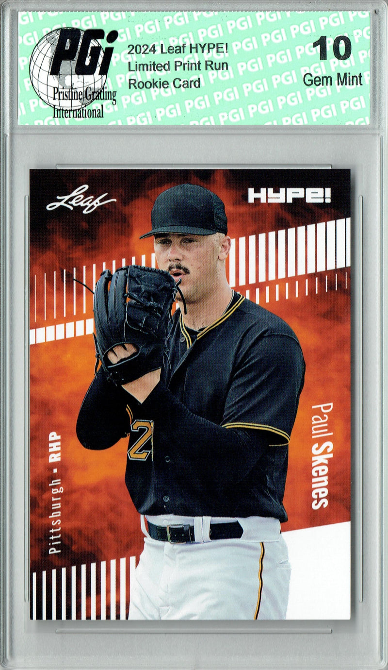 Paul Skenes 2024 Leaf Hype #151A Only 5000 Made Rookie Card PGI 10