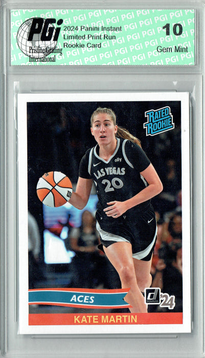 Kate Martin 2024 Panini Instant #RRR-11 Retro Rated Rookie Rookie Card PGI 10