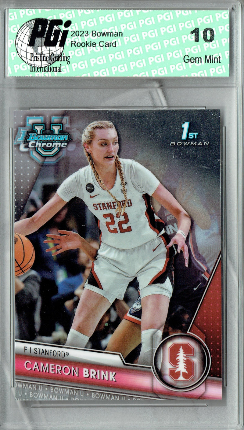 Cameron Brink 2023 Bowman Draft Chrome #75 1st Rookie Card PGI 10