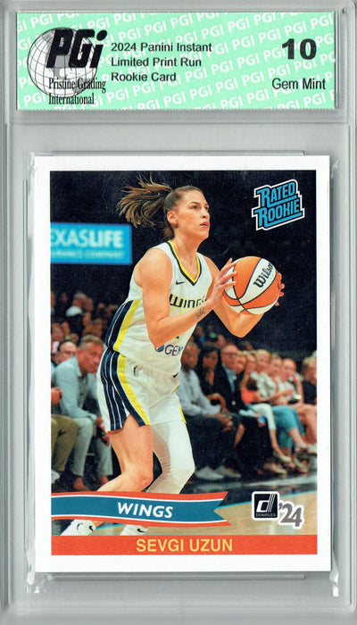 Sevgi Uzun 2024 Panini Instant #RRR-12 Retro Rated Rookie Rookie Card PGI 10