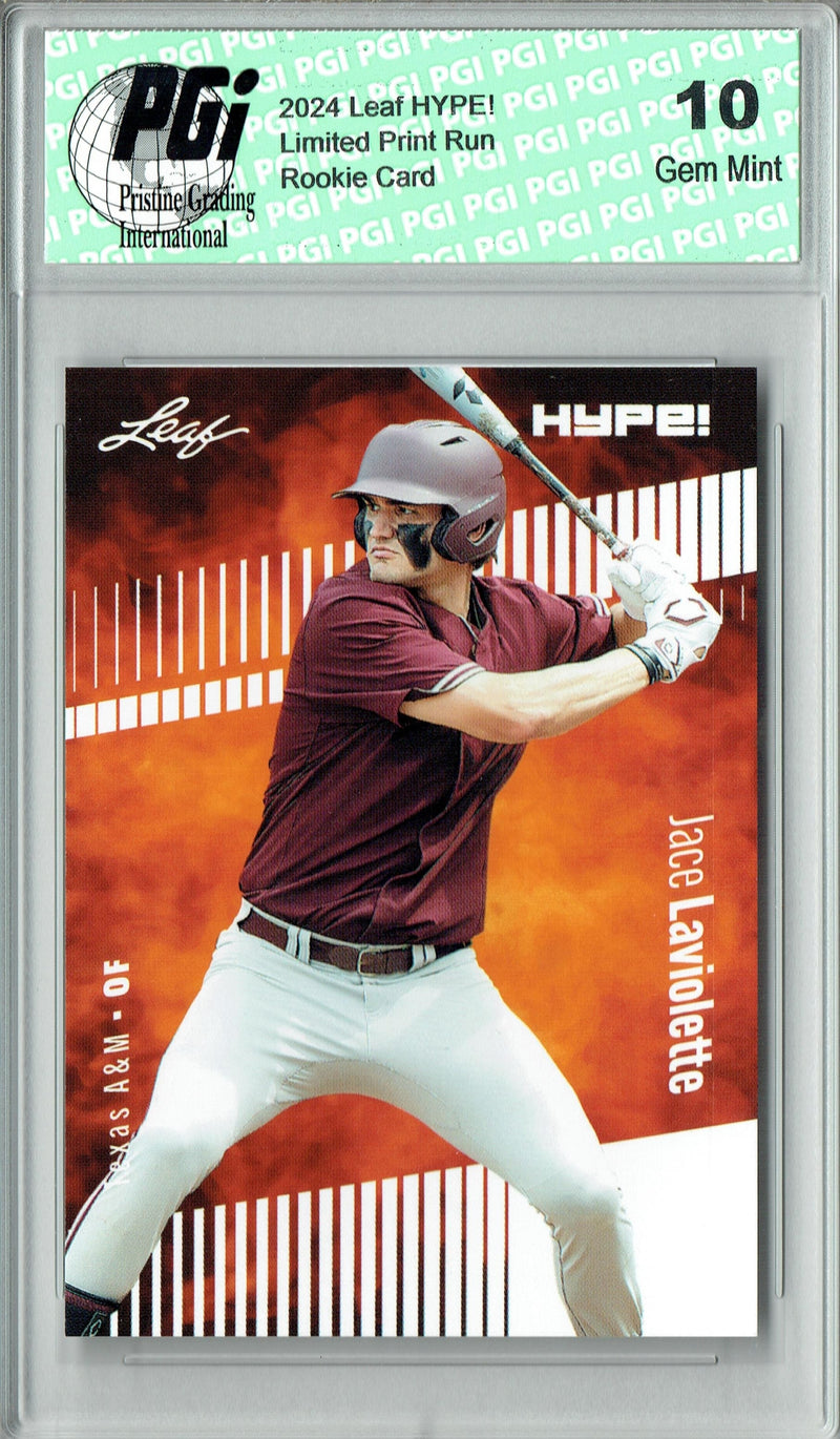 Jace LaViolette 2024 Leaf HYPE! #161 Only 5000 Made Rookie Card PGI 10