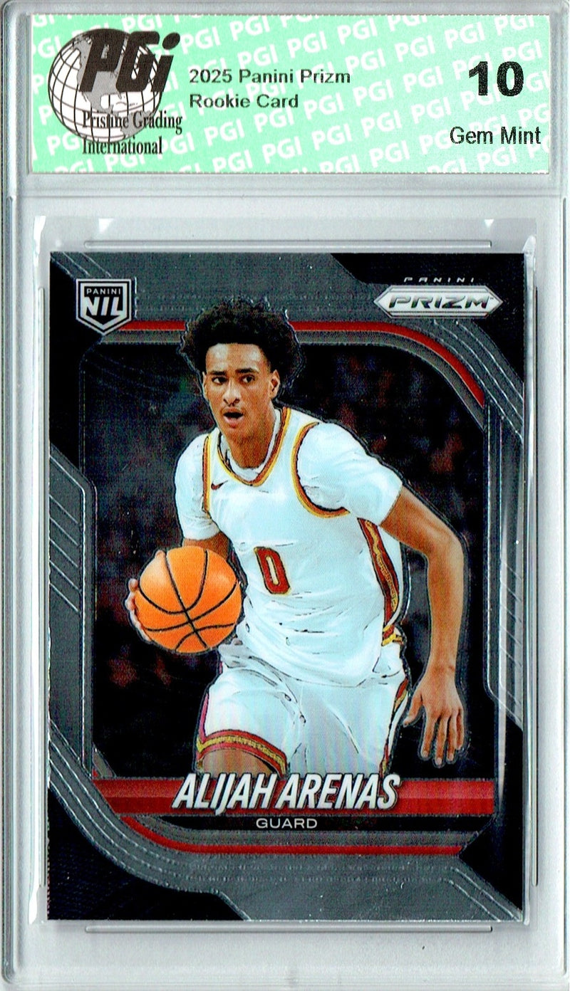 Alijah Arenas Rookie Card 2025 Prizm #100 NIL, PGI 10, SoCal 0