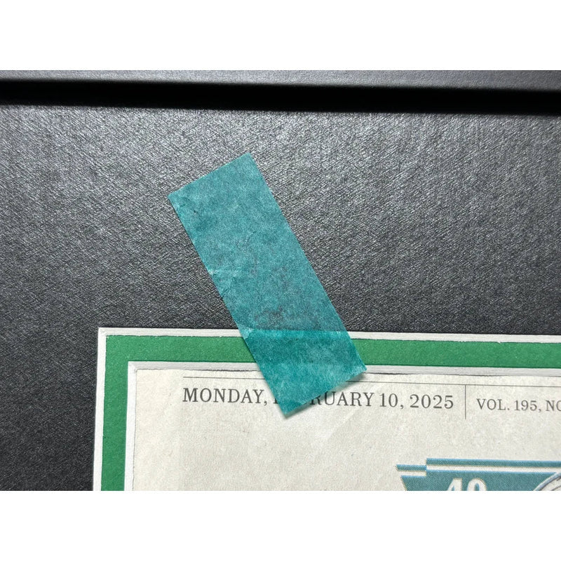 Philadelphia Eagles Super Bowl 59 Champs Confetti Framed Inquirer Newspaper LIX