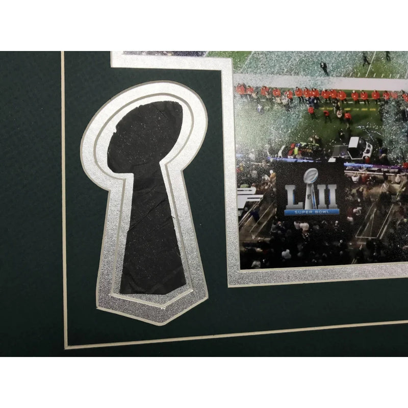 Philadelphia Eagles Super Bowl Champions Authentic Confetti Framed 16x20 Collage