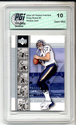 Philip Rivers 2003 Upper Deck Rookie Premiere Card PGI 10 Phillip Chargers