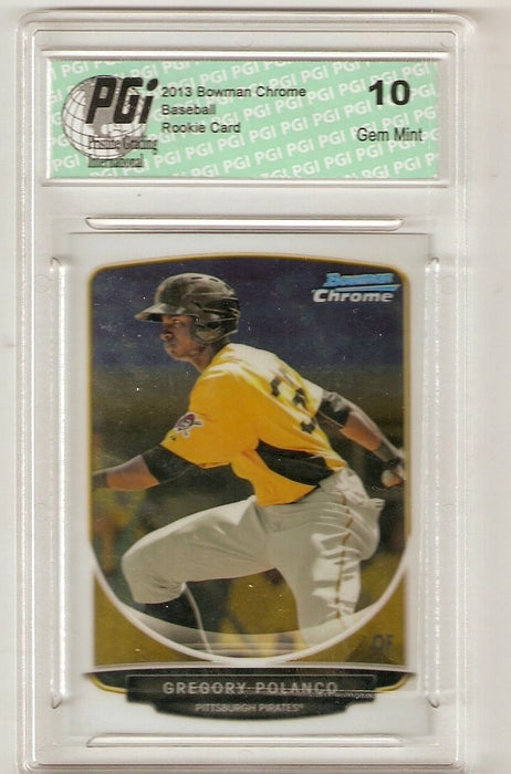 Gregory Polanco 2013 Bowman Chrome #TP-38 Rookie Card PGI 10