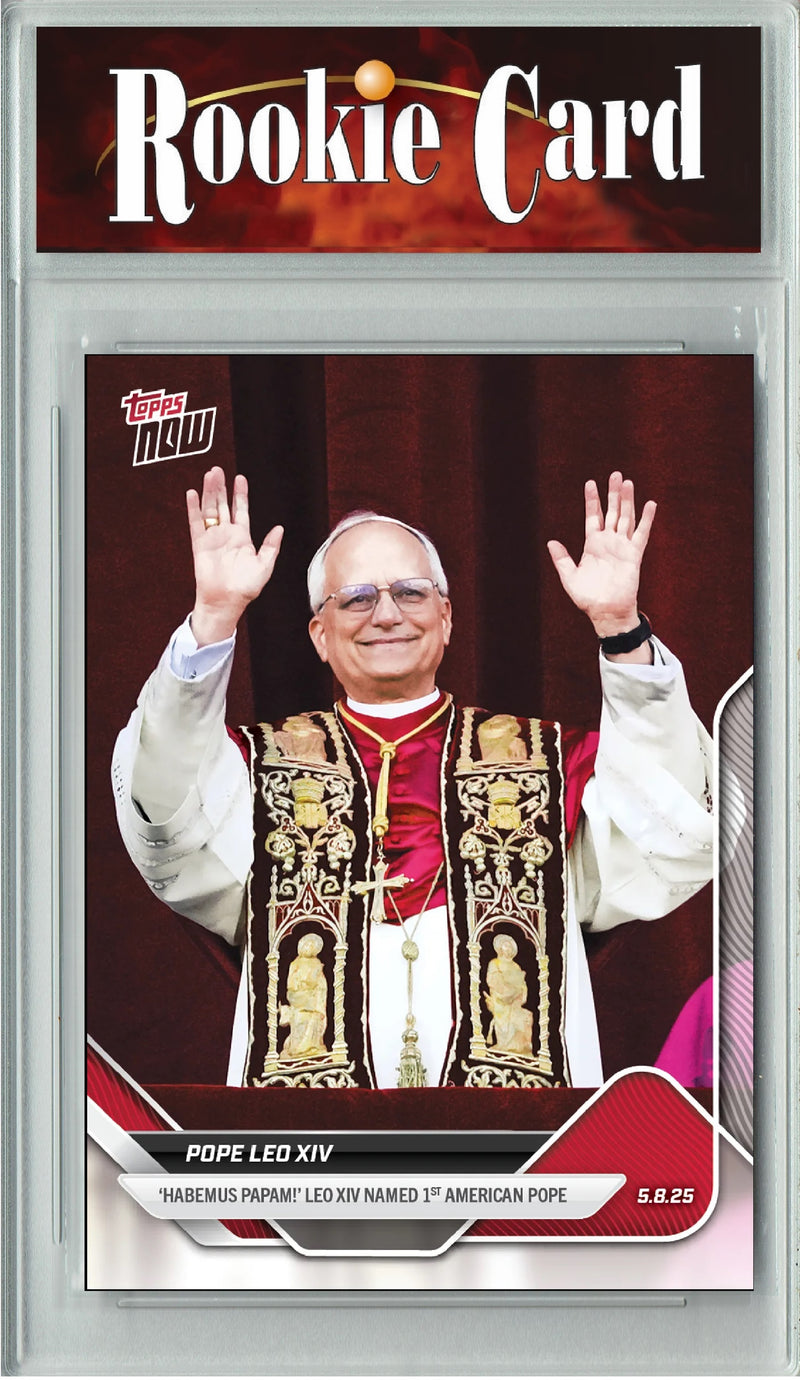 Certified Mint+ Pope Leo XIV 2025 Topps Now Special Edition Card